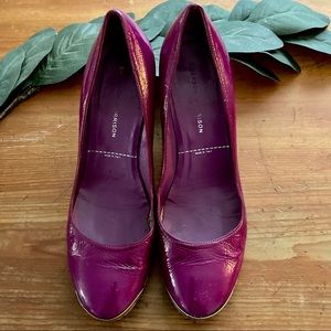 Sigerson Morrison Size 9 Raspberry,Wedge shoes used